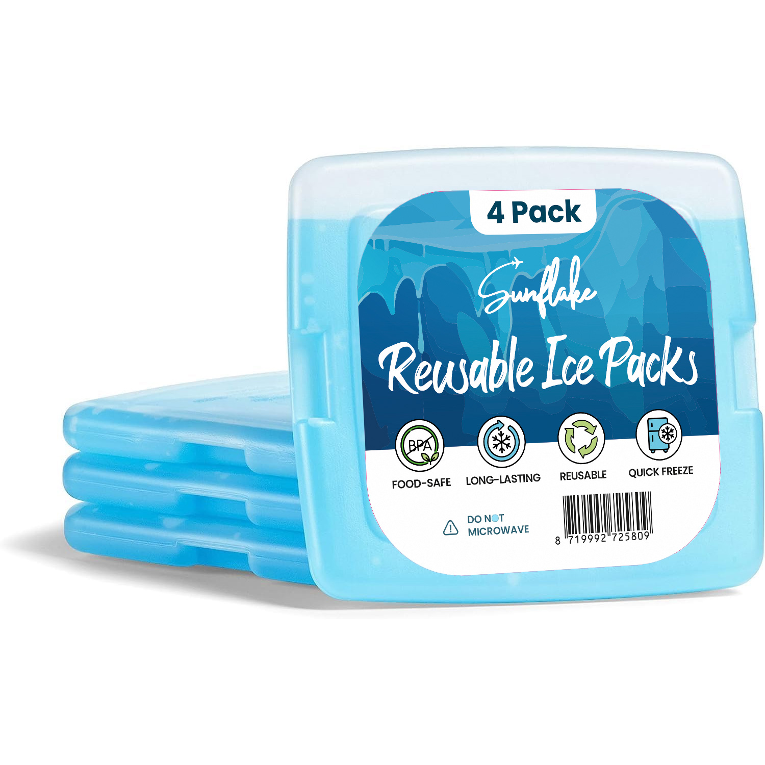 Sunflake Mini Koelelementen - 4 stuks