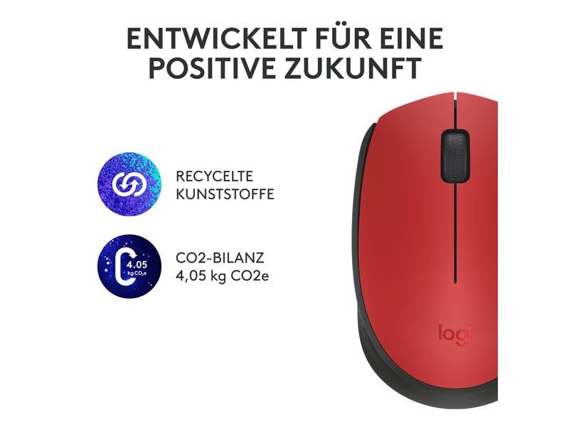 Logitech Mobile Maus M171 , kabellos Kleine Wireless-Maus für Links- & Rechtshänder mit bis zu 12 Monaten Batterielaufzeit