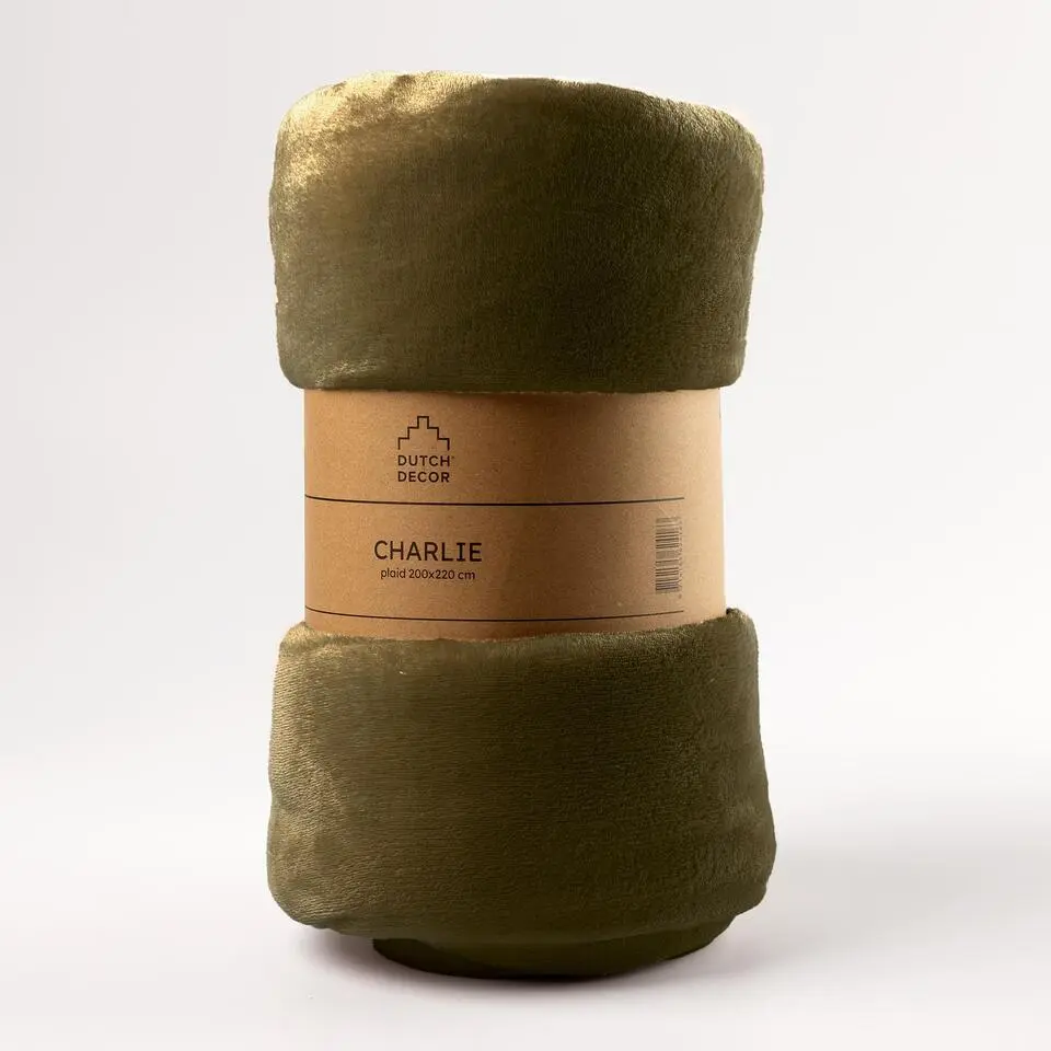 Plaid Charlie - Military Olive - 200x220 cm