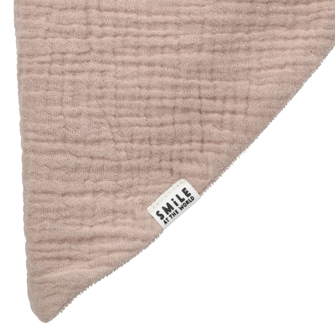 Topomini Baby Musselin-Bandana mit Frottee-Innenseite beige