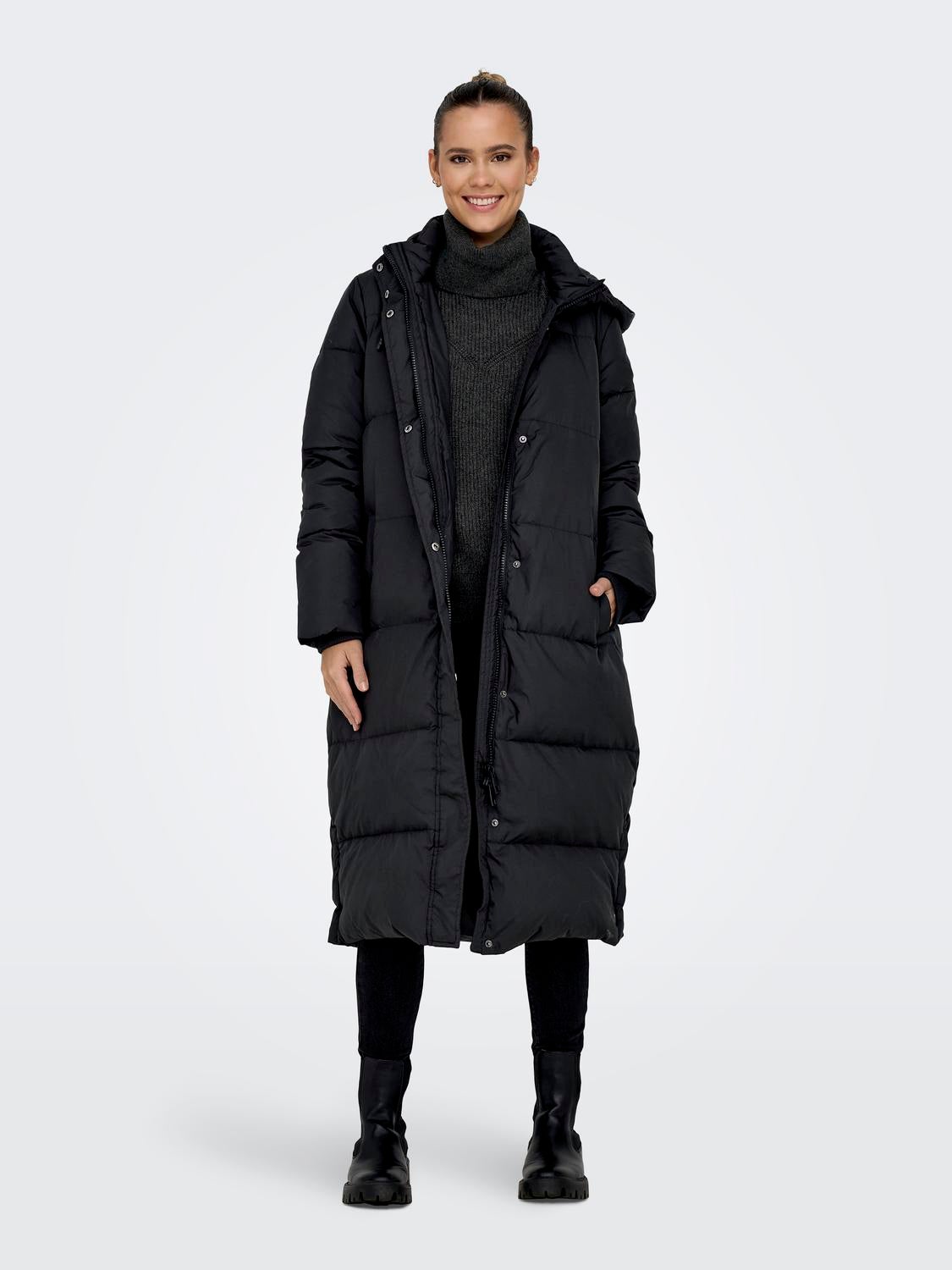 ONLALICE Steppmantel Black