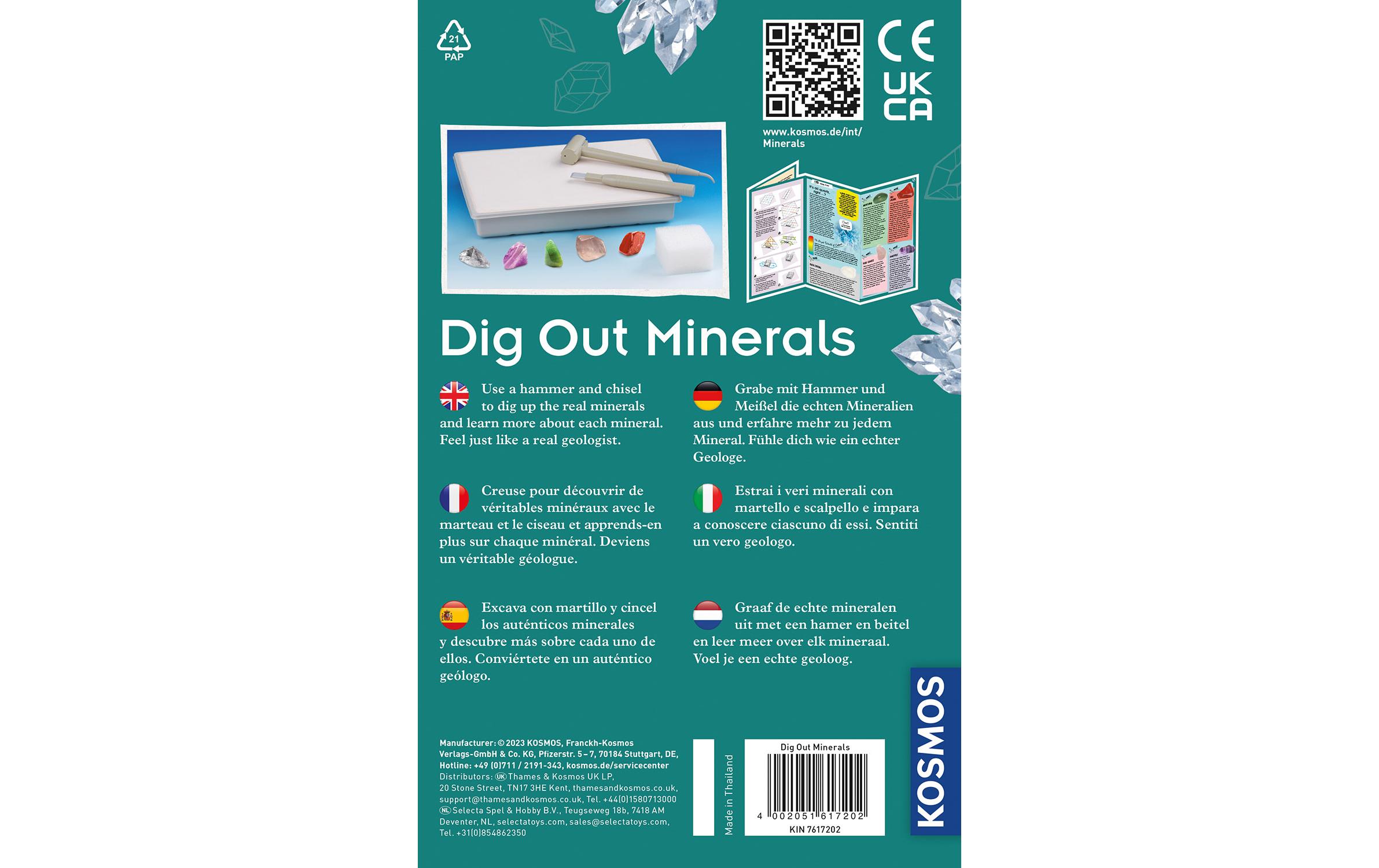 Experimentierkasten Dig Out Minerals MultilingualEchte Mineralien ausgraben