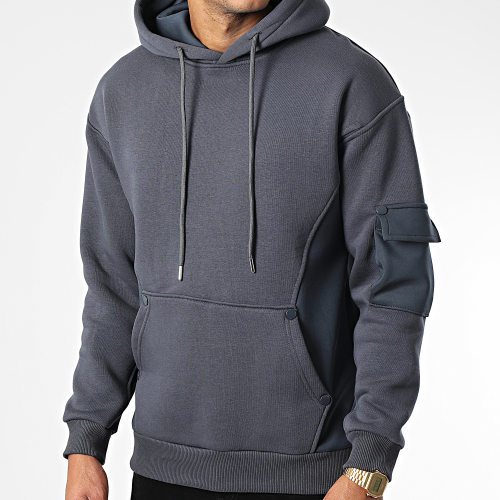 Sweat Capuche OTS 13 Gris Souris