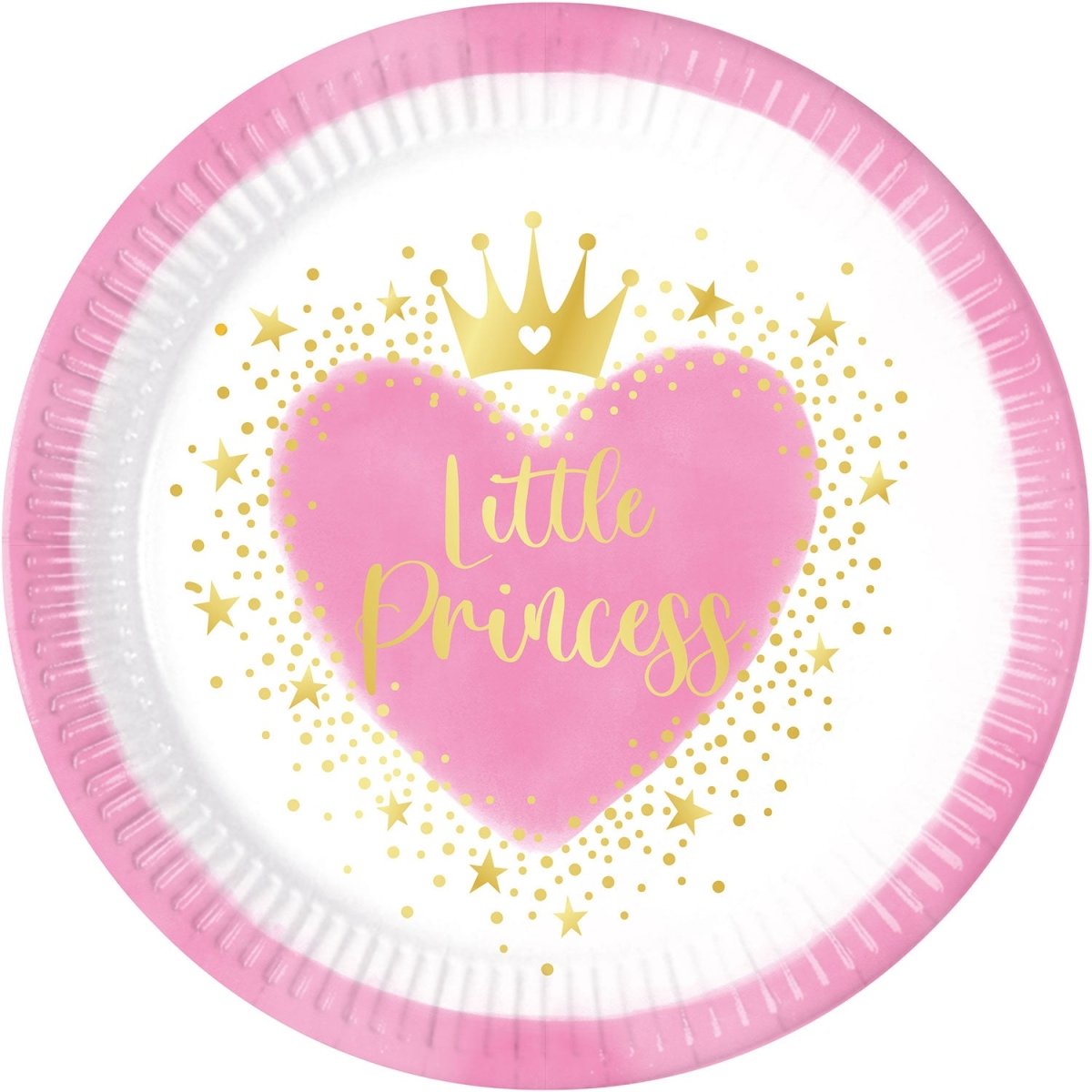 Hartjes Borden Little Princess 23cm 8st