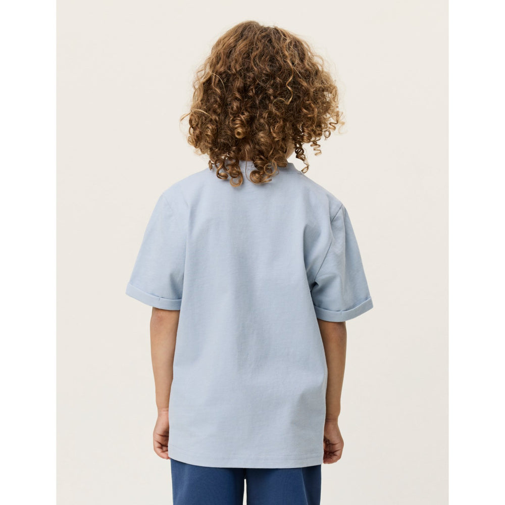 Køb Les Deux Kids Blue Fog Norregaard Contrast T-Shirt