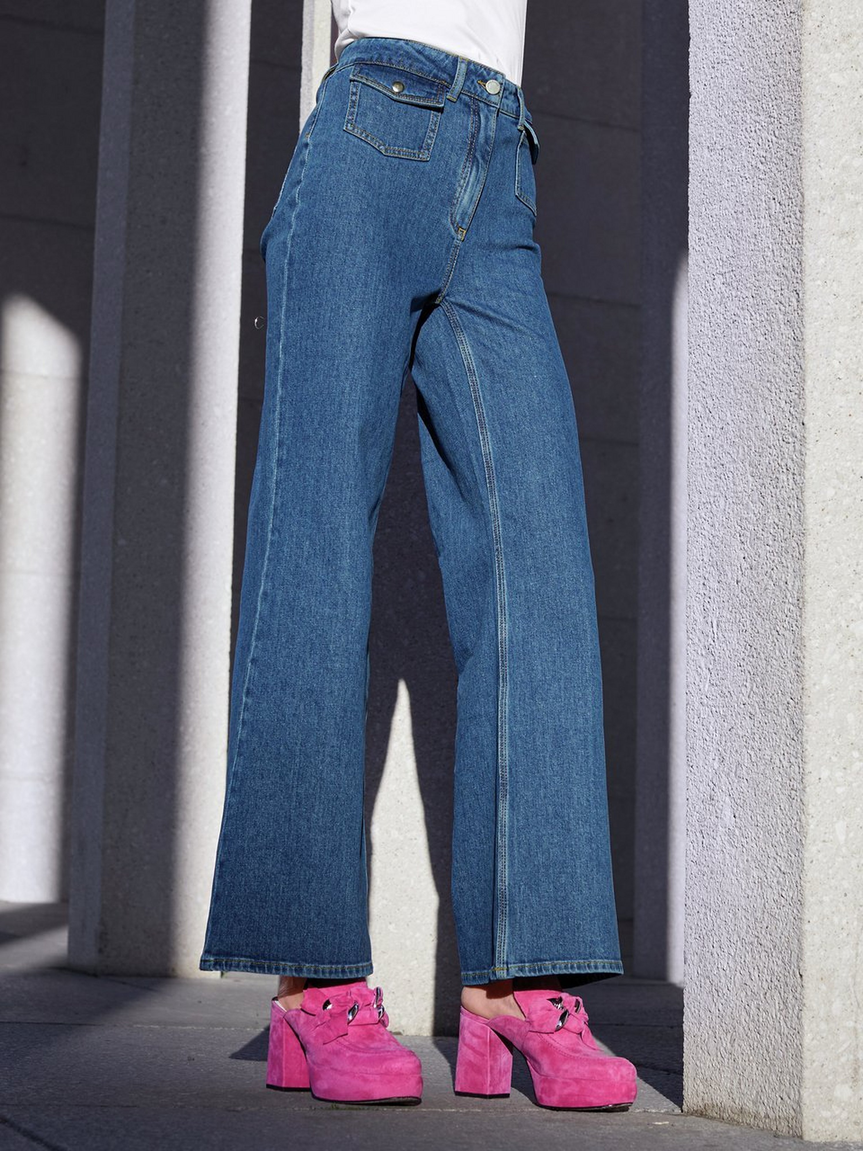 High Waist-Jeans