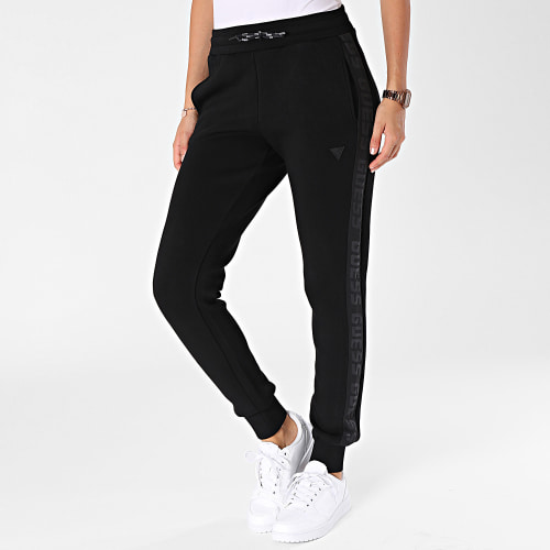 Pantalon Jogging A Bandes Femme V2YB18-K7UW2 Noir