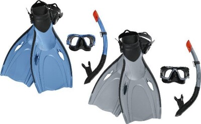 Bestway - Hydro-Pro Snorkelsæt Og Svømmefødder - Str. 43-48 - Assorteret