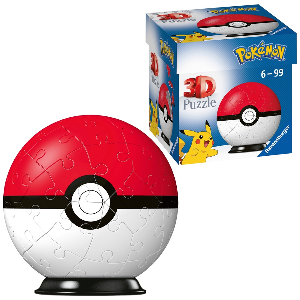 Ravensburger Pokémon Pokéball 54-teiliges 3D-Puzzle