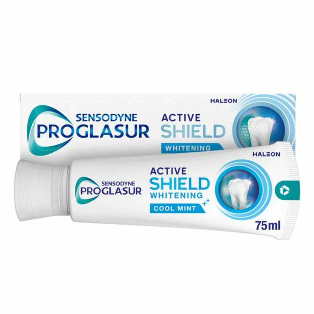 3x Sensodyne Tandpasta ProGlasur Active Shield Whitening75 ml