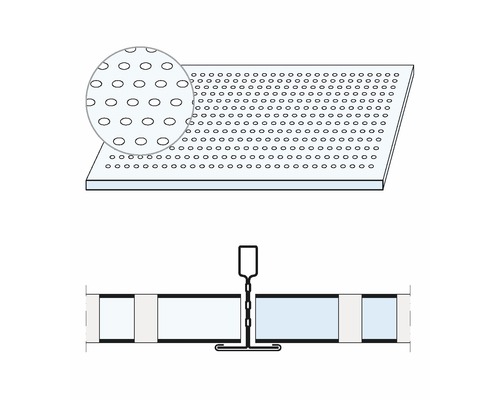 Knauf gipsplaat plafond Cleneo Plaza Globe 625 x 625 x 12,5 mm Verpakking = 8 stuks