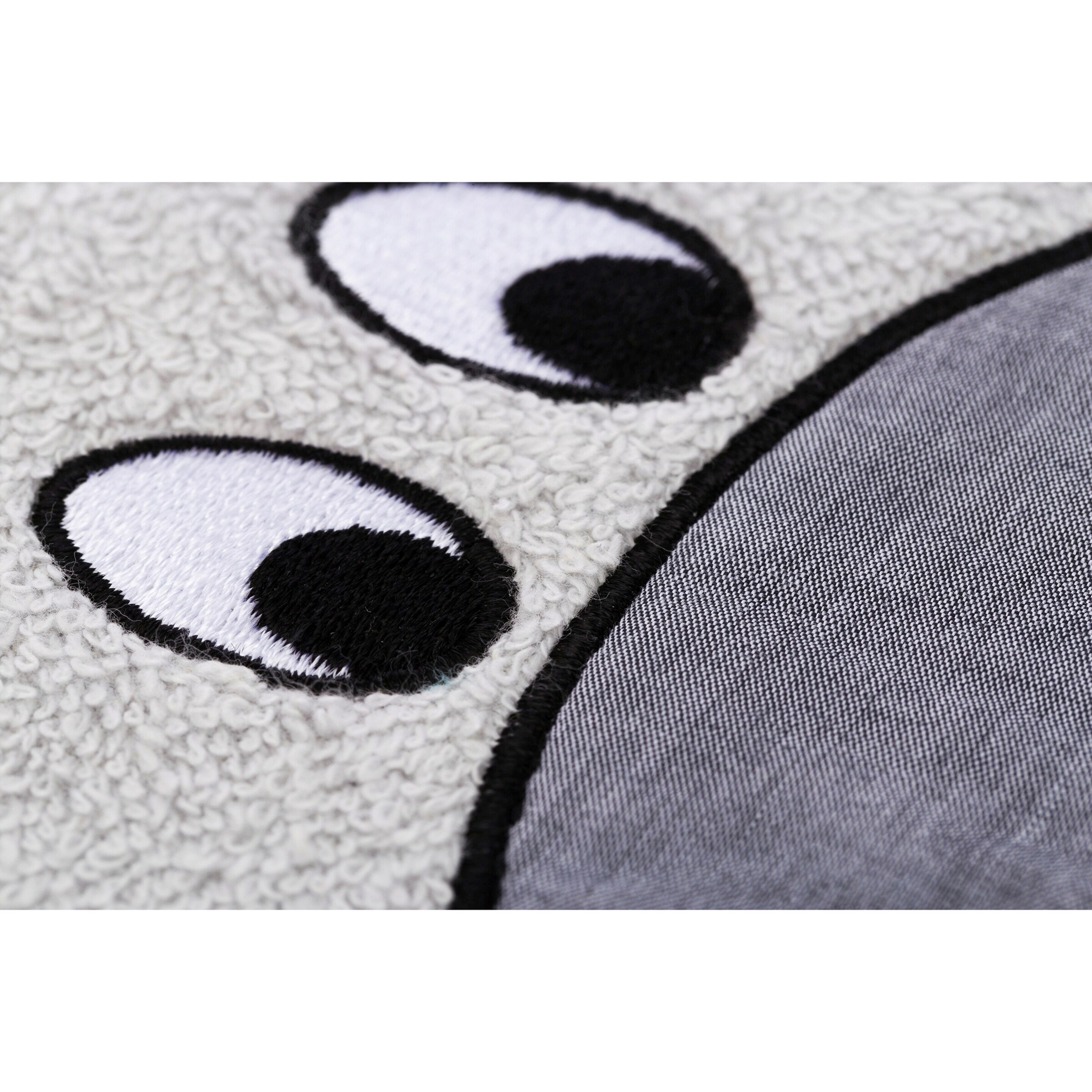 Fillikid Kapuzen-Badetuch mit Applikation 75x75 cm grau
