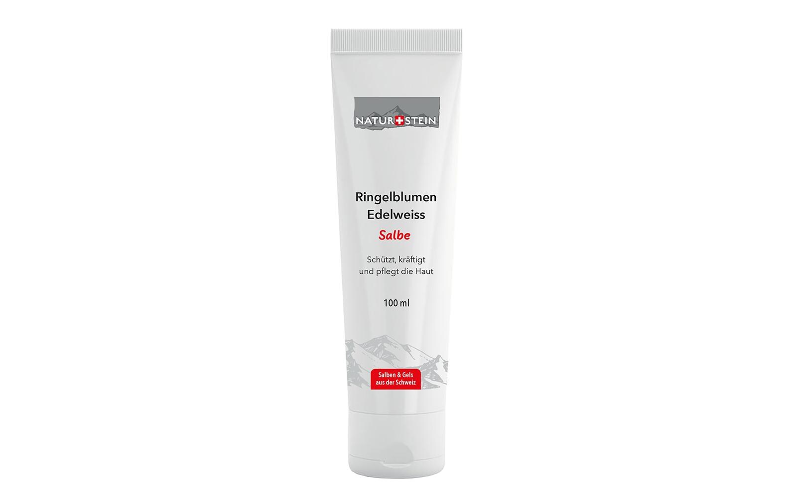Ringelblume / Edelweiss Salbe 100 mlMilde Pflegecreme mit Schweizer Edelweiss und Ringelblumen