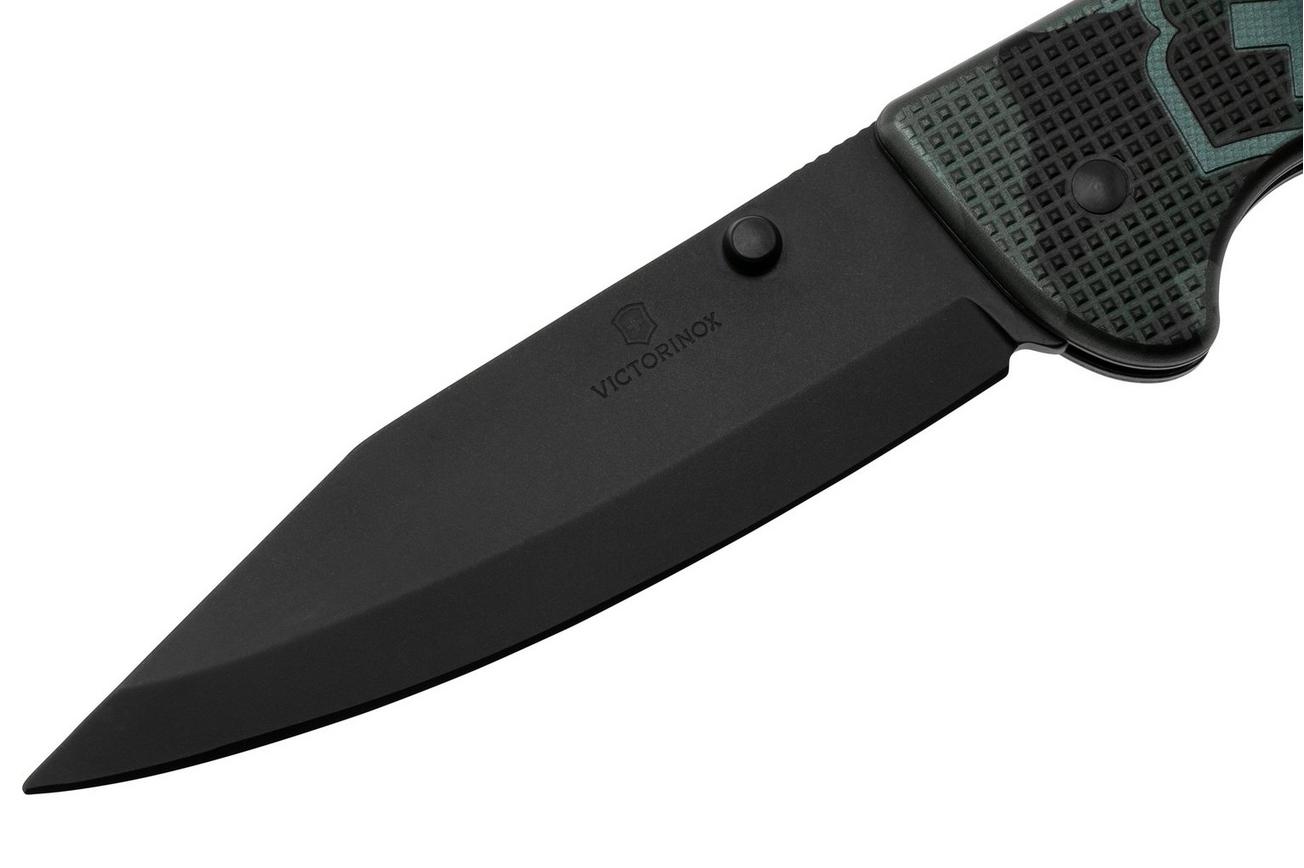 Victorinox Evoke 0.9425.DS222 Navy Camouflage Alox, Clip Point Black Coating, zakmes