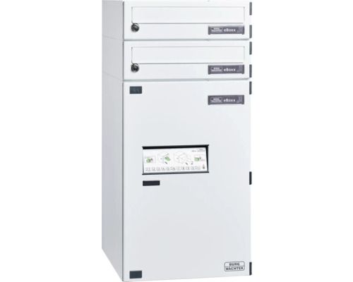 Burg Wächter brievenbusopzet eBoxx A 625 W wit BxHxD 380/115/450 mm