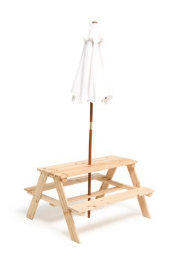 Woodlii Piknikbord med Parasoll, Wood