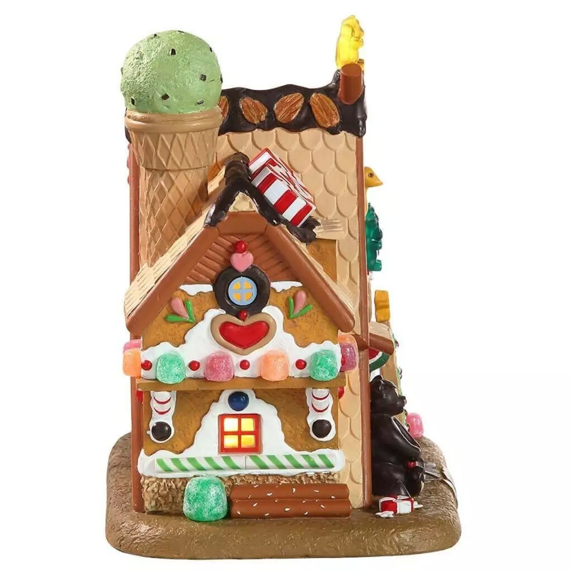 Village de Noël Lemax à piles lumineux Confiserie
