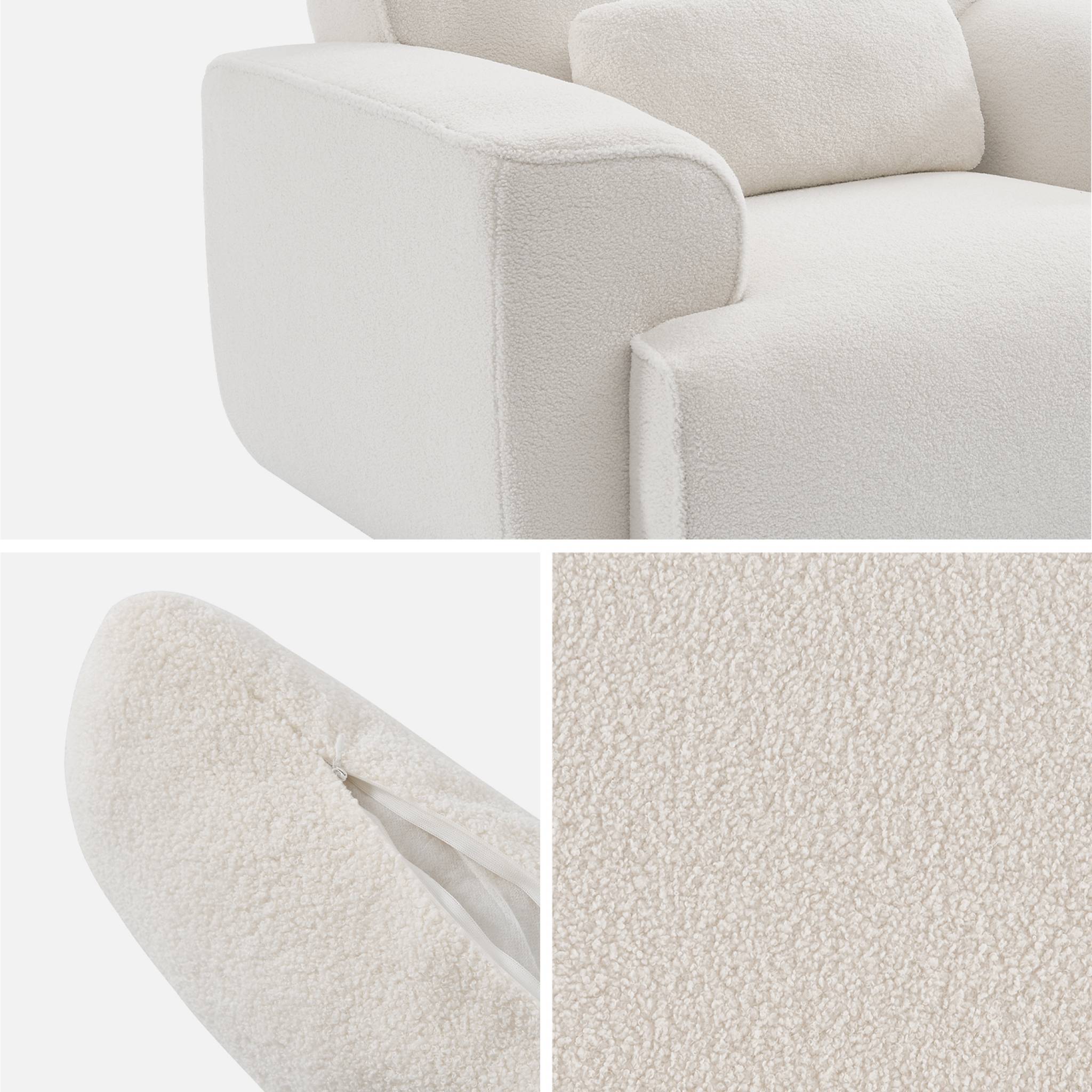 sweeek - 1-zits fauteuil in boucléstof