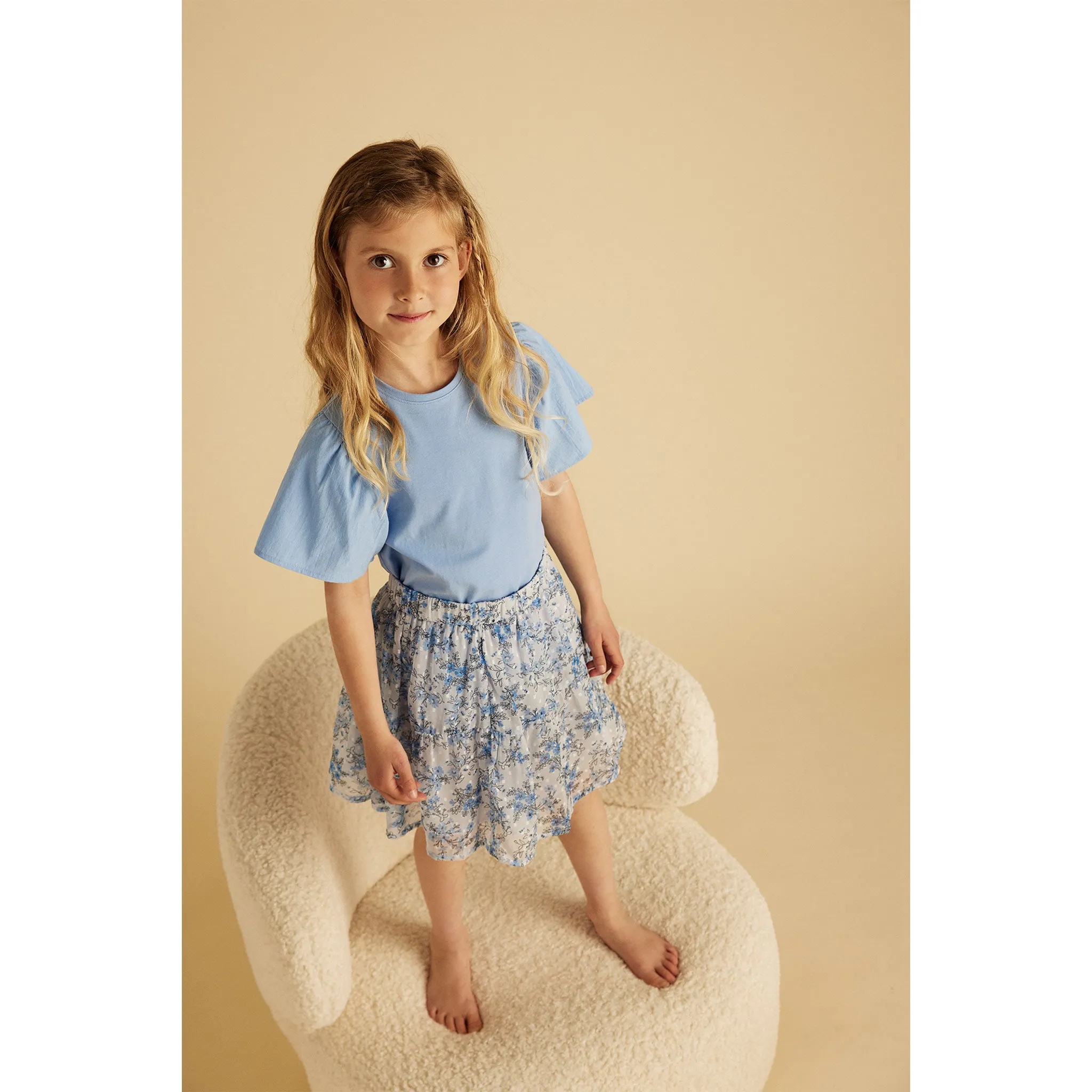 Creamie T-shirt Manche Volant 7-14ans