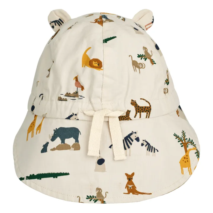 Liewood Chapeau Réversible Gorm Coton Bio Bébé | Camel
