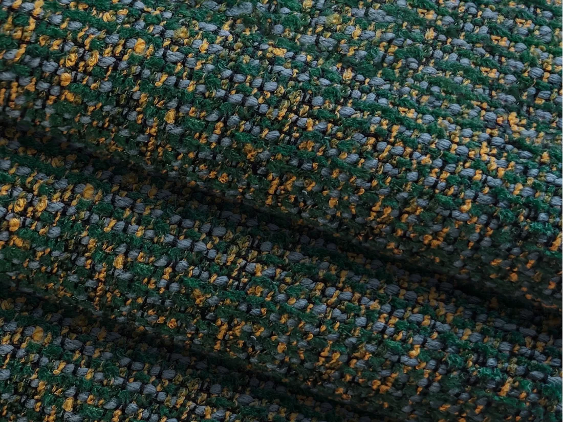 Fauteuil en tissu texturé - vert - AILANI