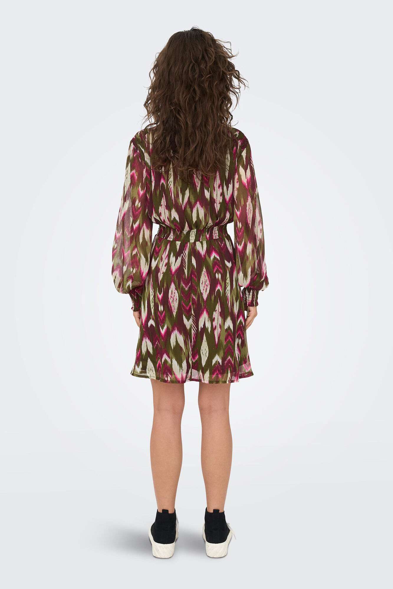 Vestido curto estampado
