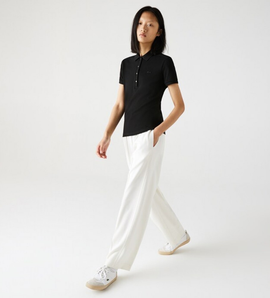 Lacoste Polo Piqué Stretch Preto