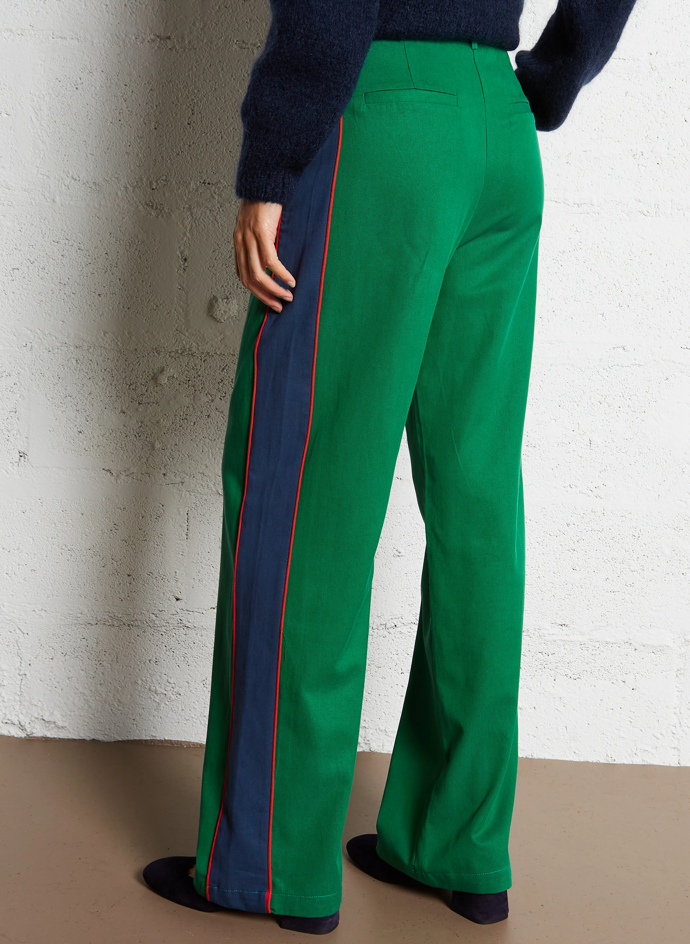 PAIGE - Pantalon droit | Vert