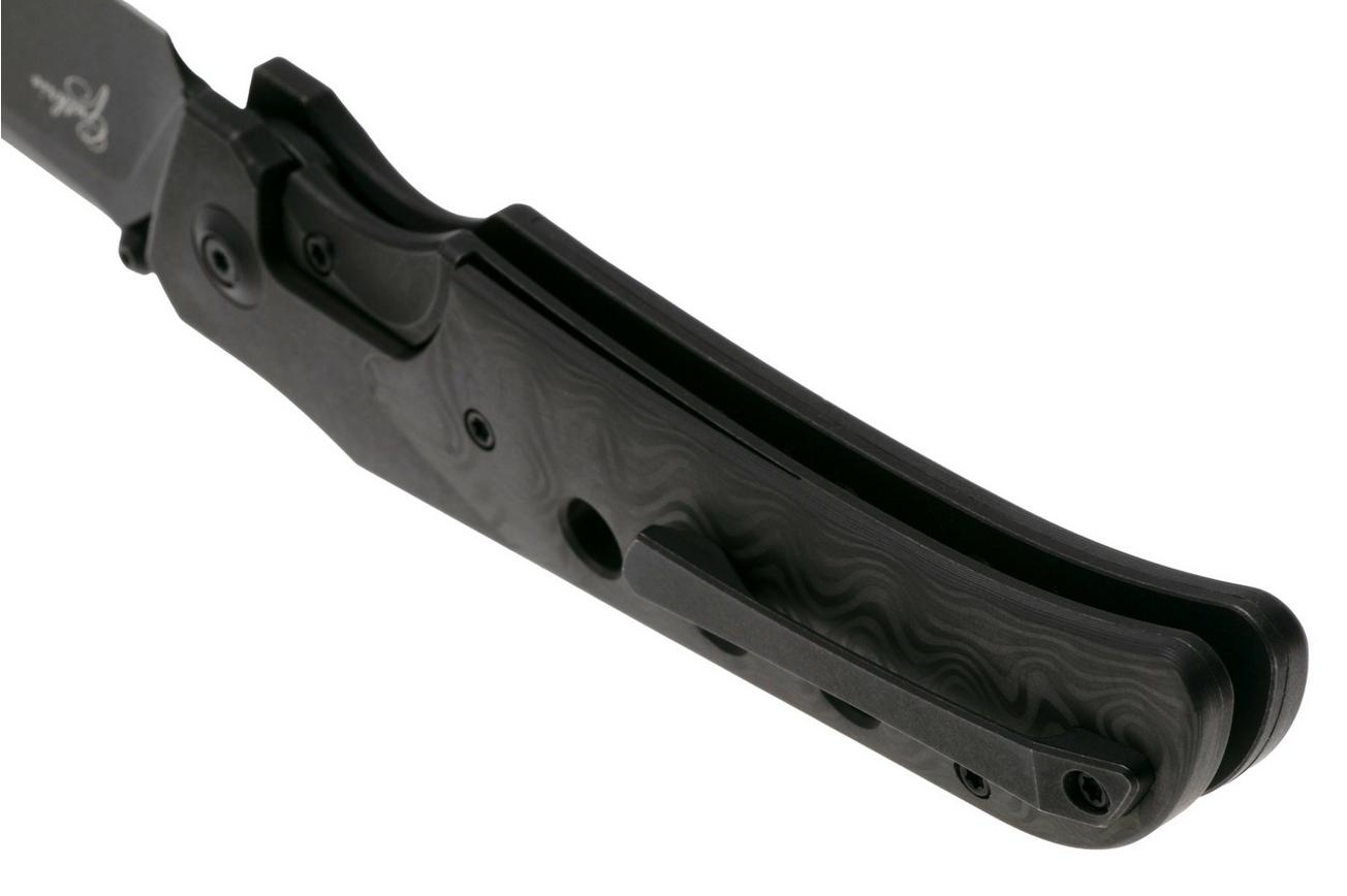 WE Knife Guthrie WE23072B-1 Blackwashed, Black Titanium Rose Carbon Inlay, zakmes, Jason Guthrie Design