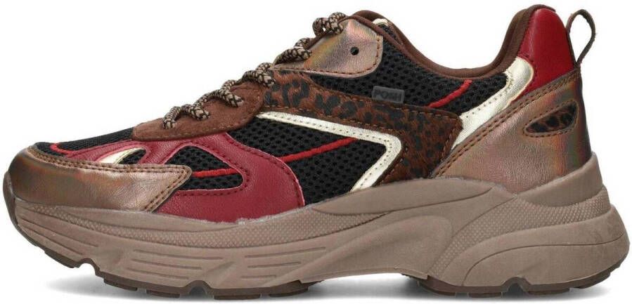 POSH by Poelman Ayoki chunky sneakers bordeaux