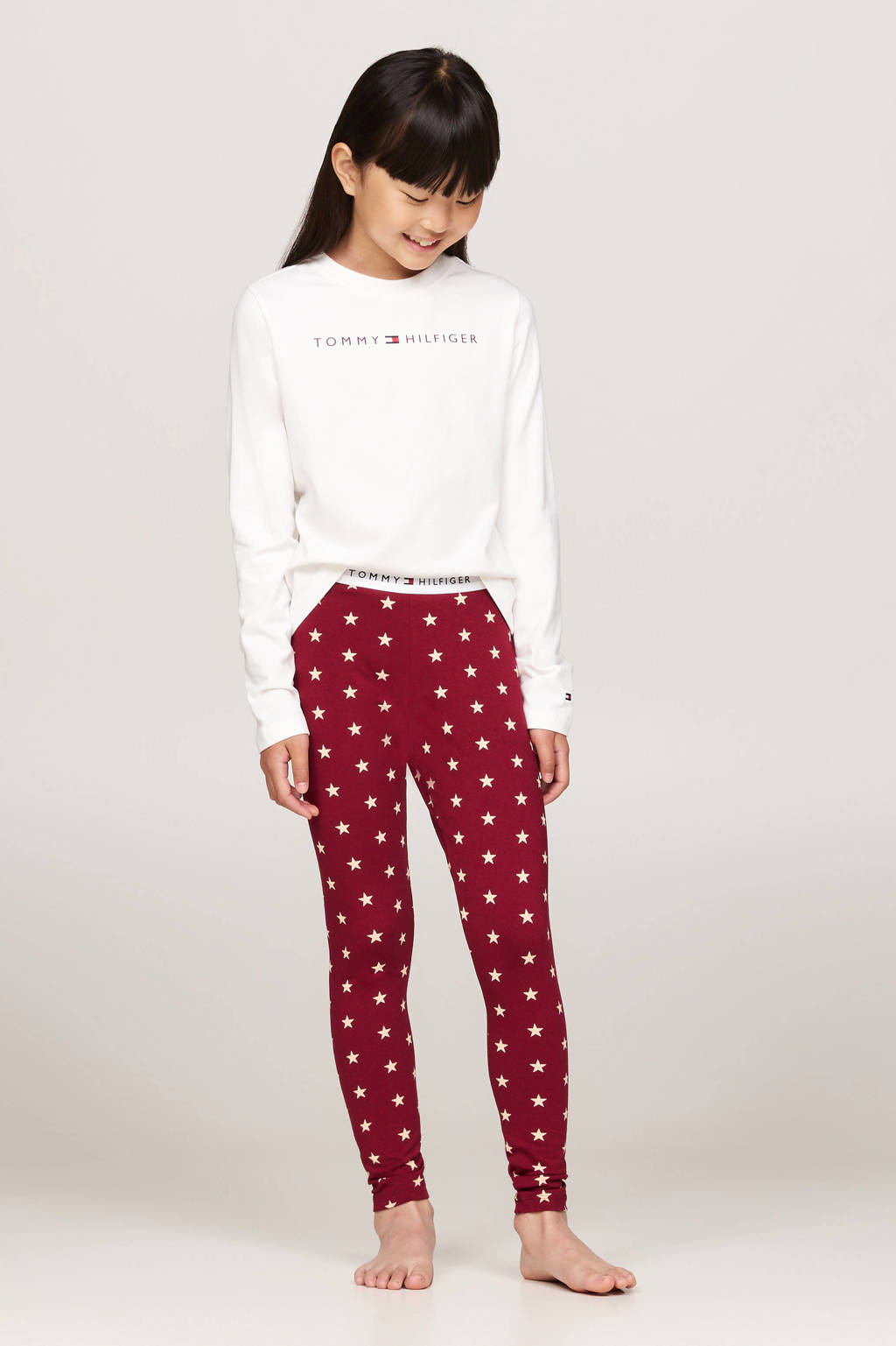 Tommy Hilfiger pyjamaset rood/wit