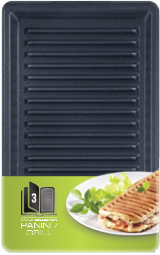 Pack Web - Croque-gaufre Snack Time + 2 lots de plaques amovibles (grill/panini et pancakes)