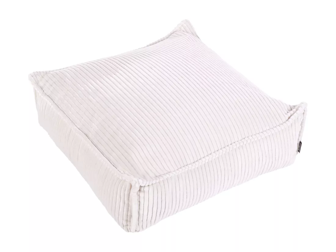 Coussin de sol Pouf enfant ALLOZAI Velours Beige clair