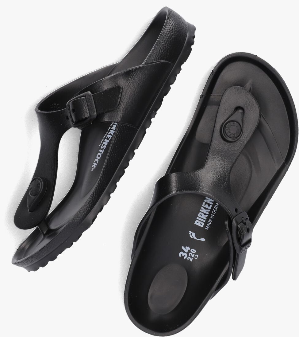 BIRKENSTOCK zwarte birkenstock teenslippers gizeh eva kids