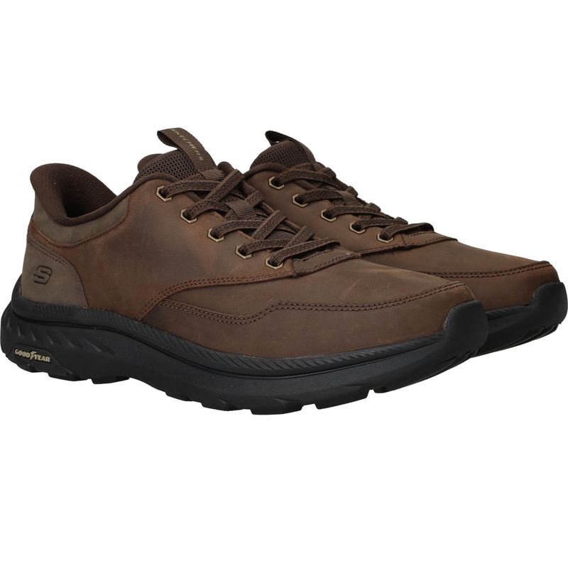 Skechers Slip-Ins Pollard Brax Instappers Bruin Heren