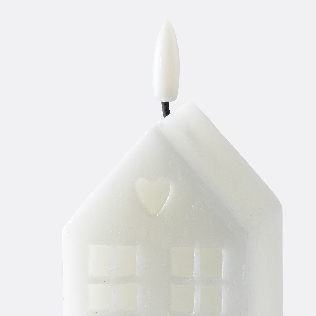 LA REDOUTE INTERIEURS<br>Vela LED, casa, em cera, 14,8 cm de altura, Caspar