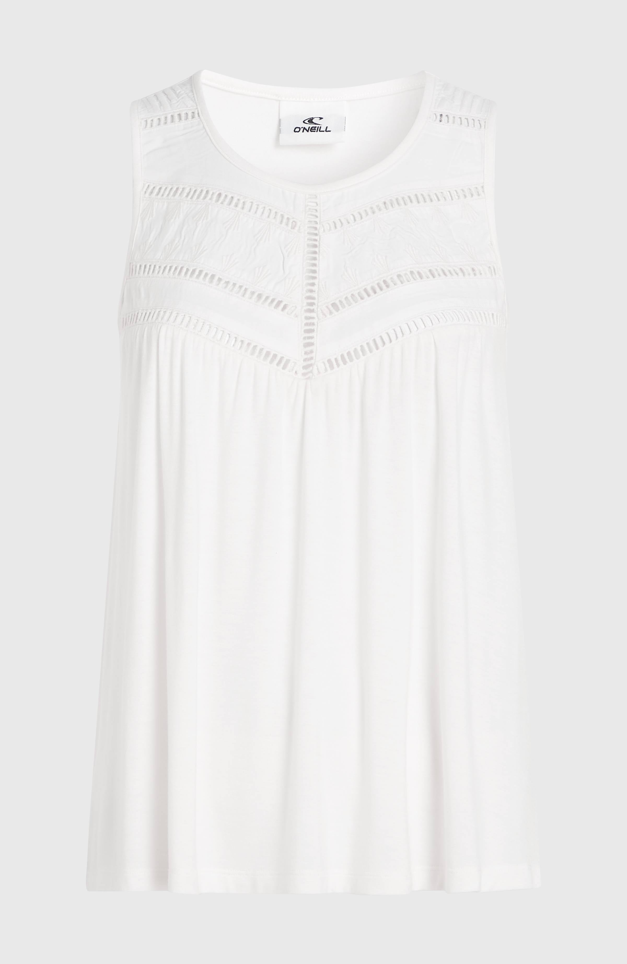 Essentials Tokeena tanktop met borduursel