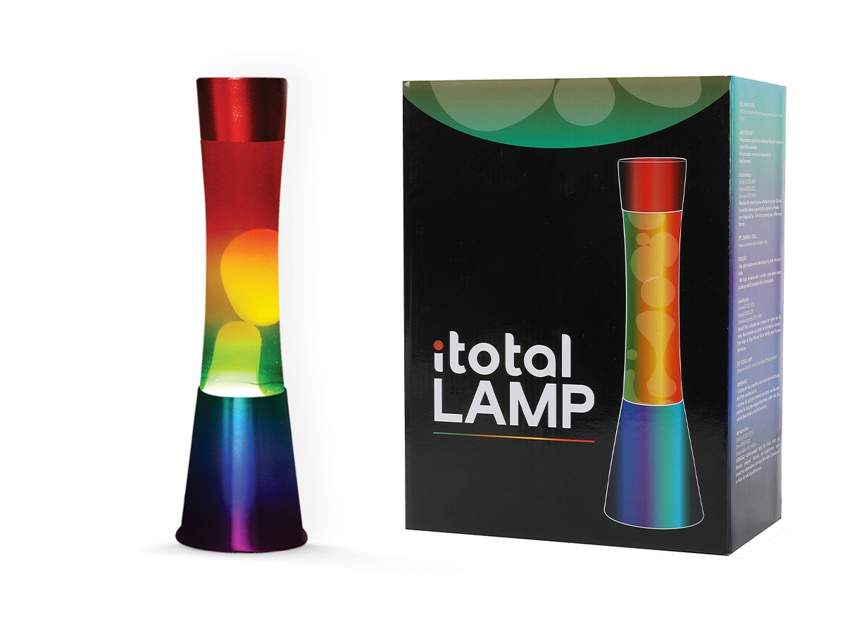iTotal - Lava Lampe 40 cm - Rainbow