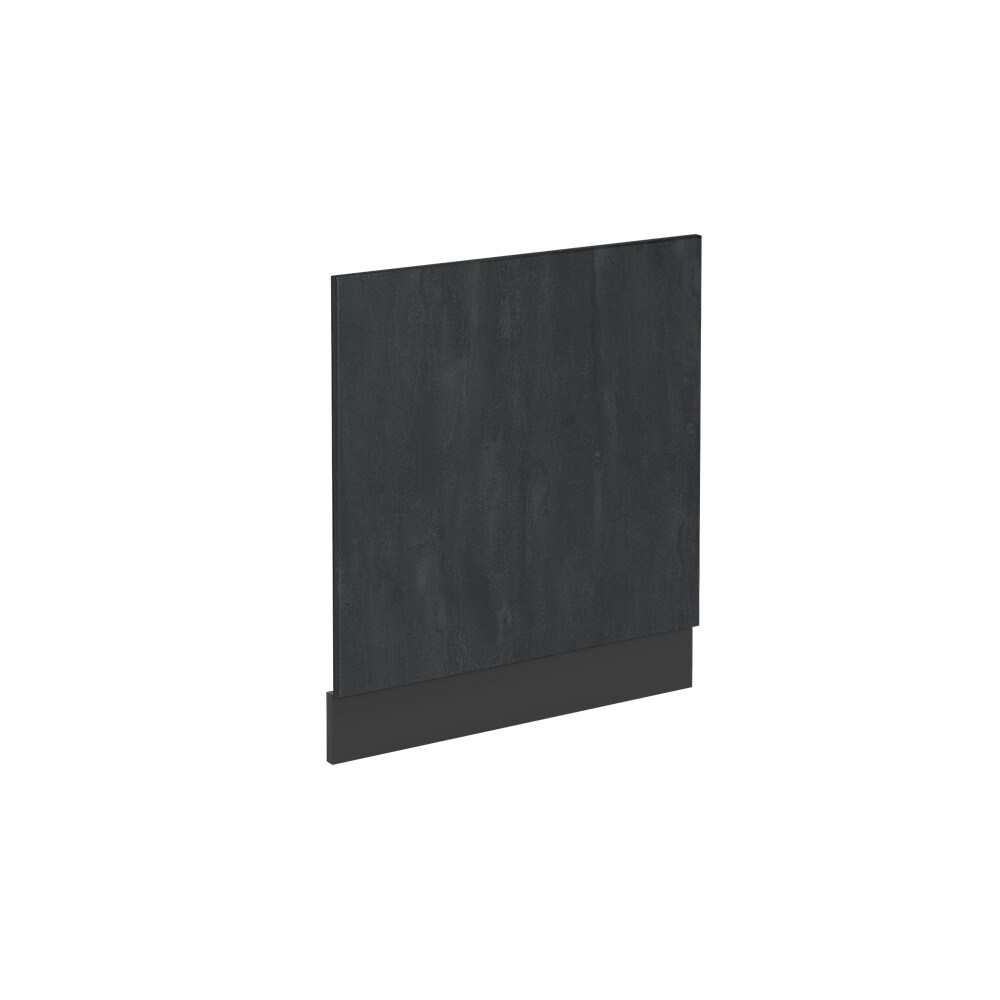 Vicco Geschirrspülerblende R-Line Schwarz Beton Anthrazit 60 cm mit Arbeitsplatte Anthrazit
