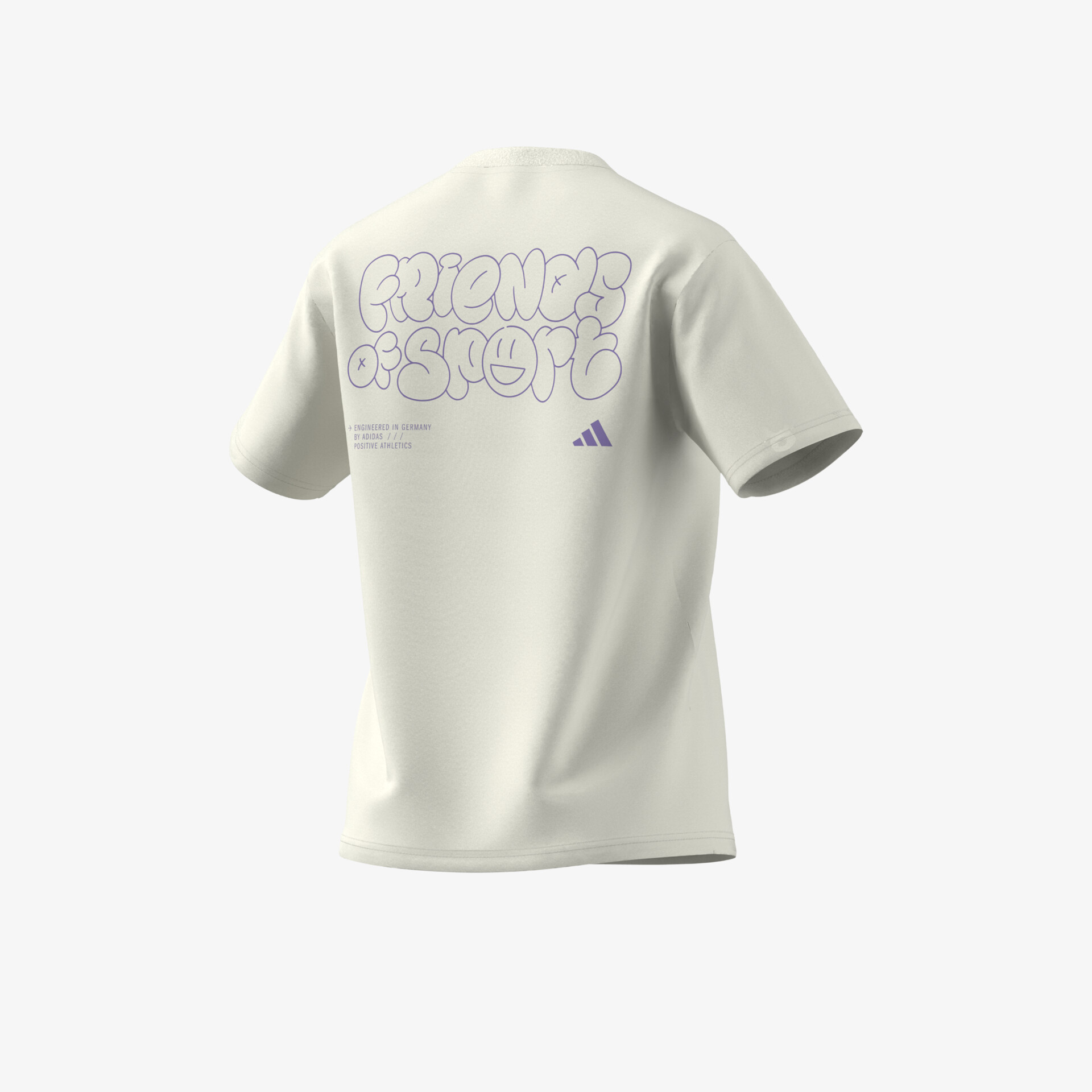 adidas Lounge Verbiage Graphic Damen T-Shirt weiß