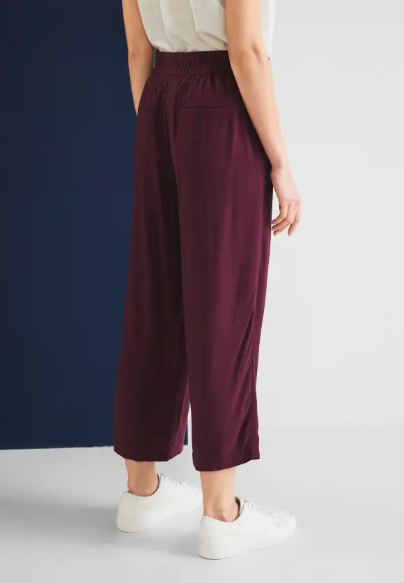 Viskose Loose Fit Hose - tamed berry