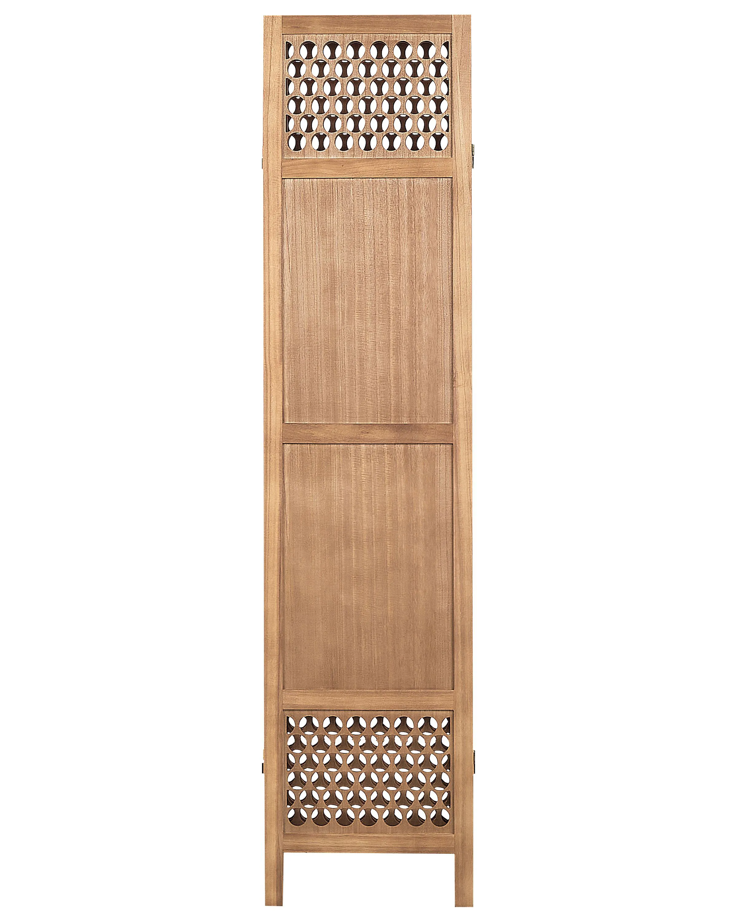 Roomdivider met 4 panelen CERTOSA Lichtbruin 163 cm 170 cm