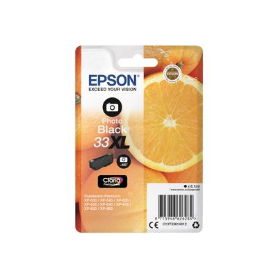 Epson 33XL Oranges - noir photo - cartouche d'encre originale
