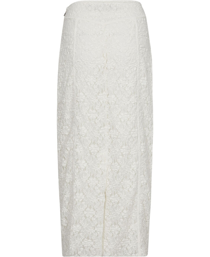 ROTATE Birger Christensen LACE MAXI SKIRT Bright white