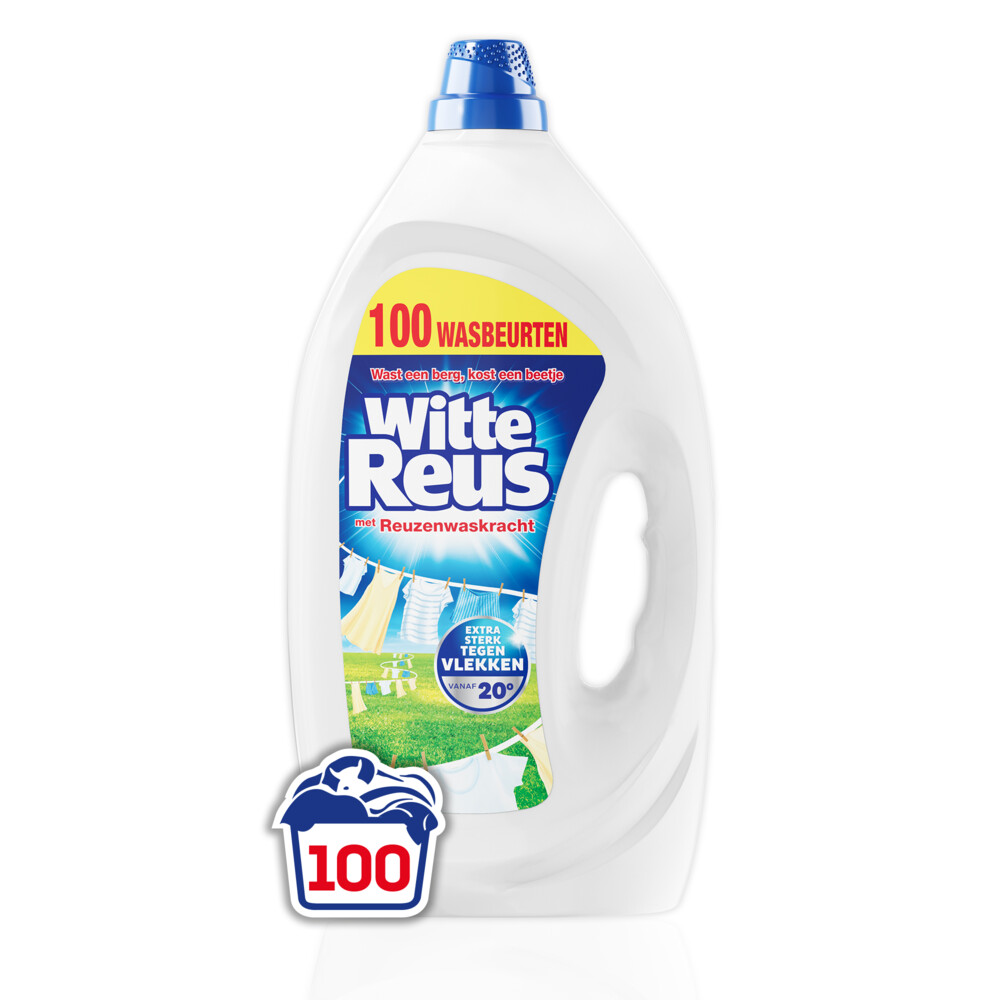 Witte Reus Wasmiddel Gel 100 Wasbeurten4,5 liter