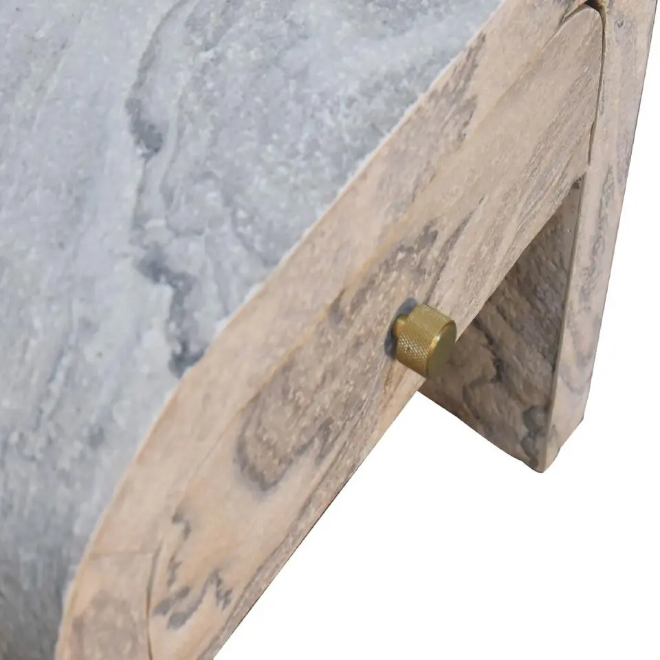 Artisan Furniture Solid hout Nouveau Nachtkastje