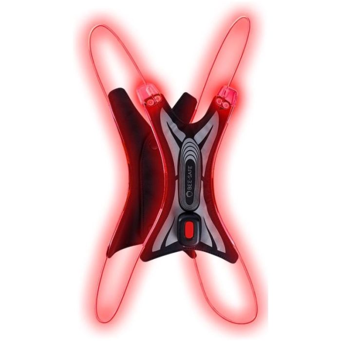 Bee-Safe Led Vest Spider USB Sort