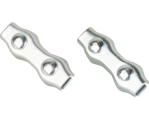 Duplexklem 1-3 mm verzinkt 2 stuks