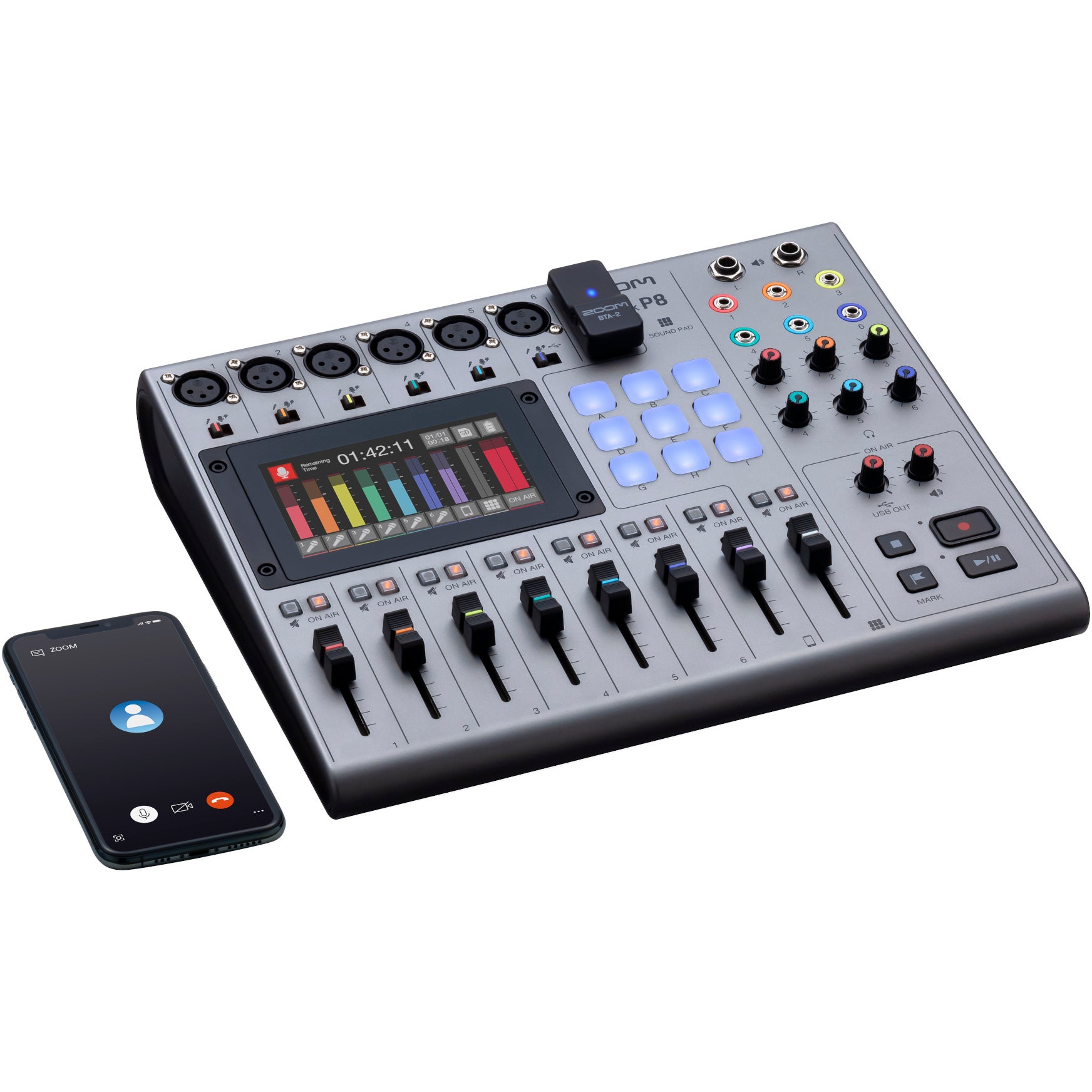 Zoom PodTrak P8 podcast mixer