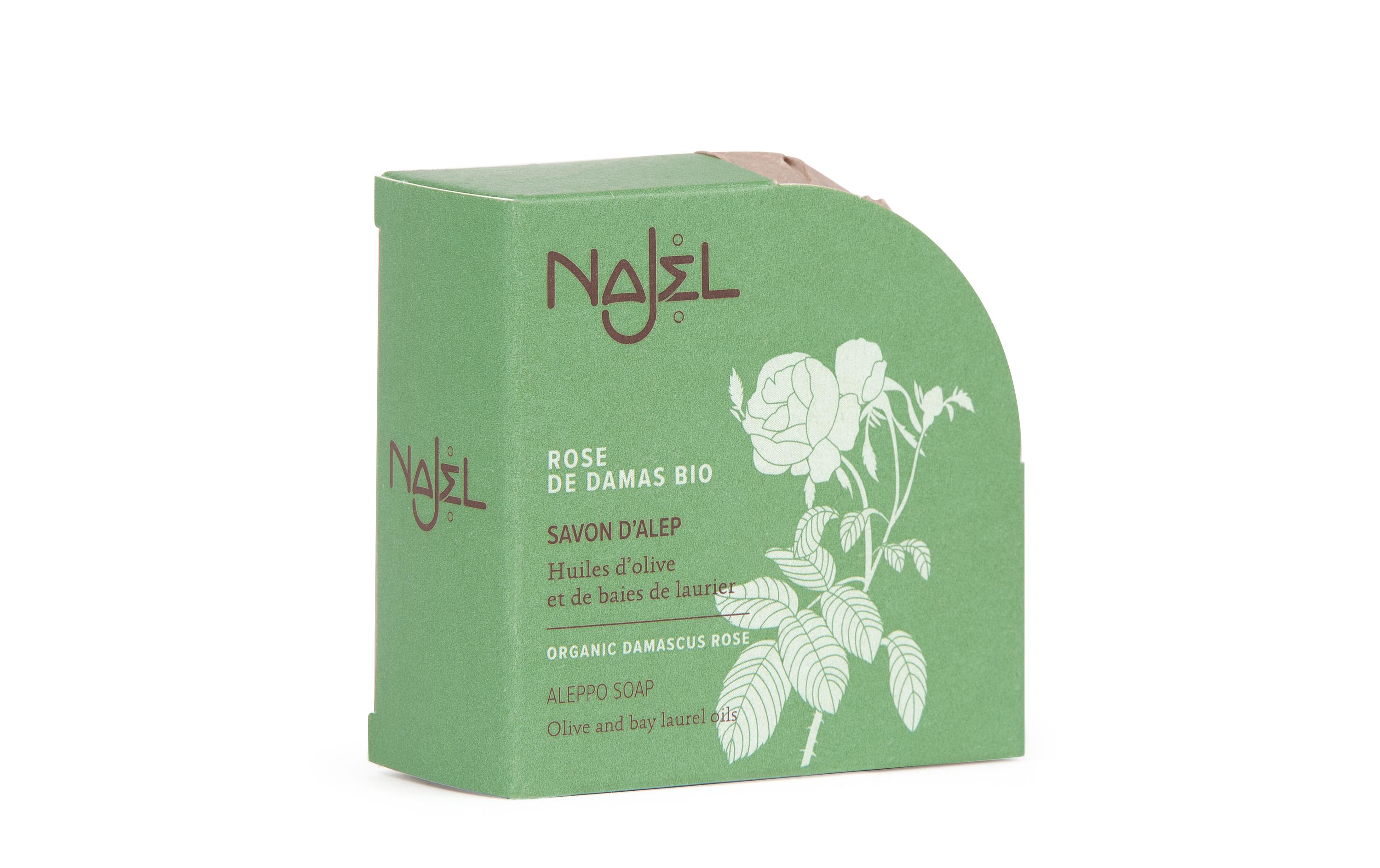 Aleppo Seife Rose 100 gNatürliche Pflegeseife mit Bio-Damascener Rose